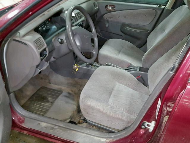 1Y1SK5288WZ442186 - 1998 CHEVROLET GEO PRIZM MAROON photo 5