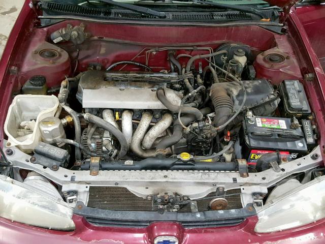 1Y1SK5288WZ442186 - 1998 CHEVROLET GEO PRIZM MAROON photo 7