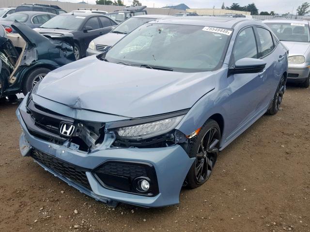 SHHFK7H94HU419366 - 2017 HONDA CIVIC SPOR BLUE photo 2