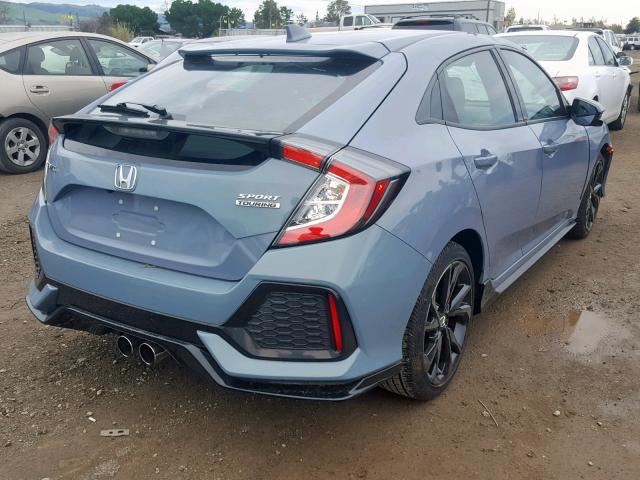 SHHFK7H94HU419366 - 2017 HONDA CIVIC SPOR BLUE photo 4