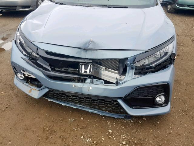 SHHFK7H94HU419366 - 2017 HONDA CIVIC SPOR BLUE photo 9