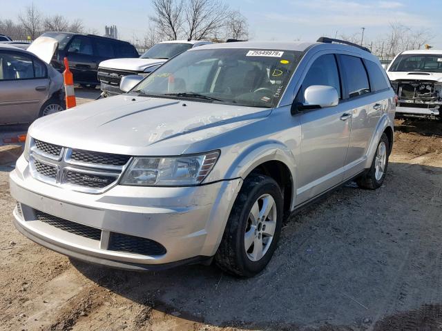 3D4PG1FG8BT518421 - 2011 DODGE JOURNEY MA SILVER photo 2