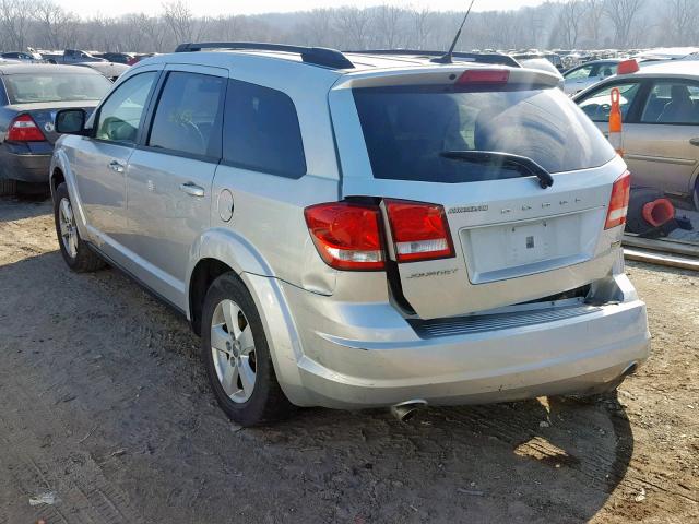 3D4PG1FG8BT518421 - 2011 DODGE JOURNEY MA SILVER photo 3