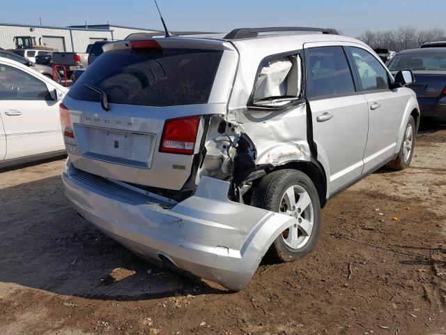 3D4PG1FG8BT518421 - 2011 DODGE JOURNEY MA SILVER photo 4