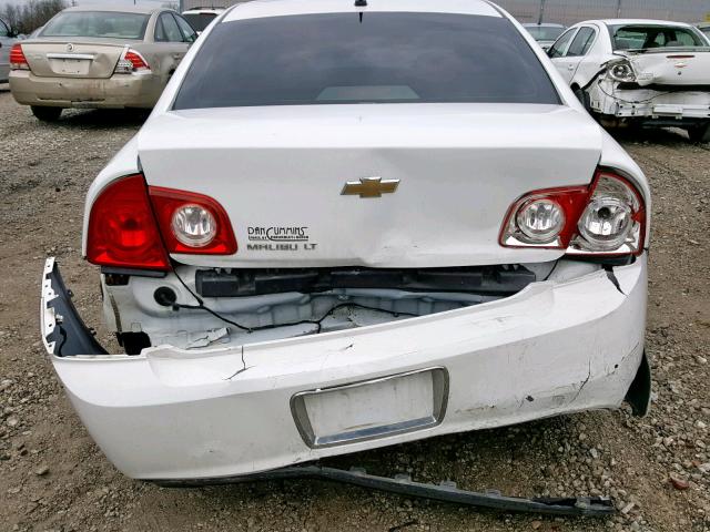 1G1ZC5EB3AF238163 - 2010 CHEVROLET MALIBU 1LT თეთრი ფოტო 9
