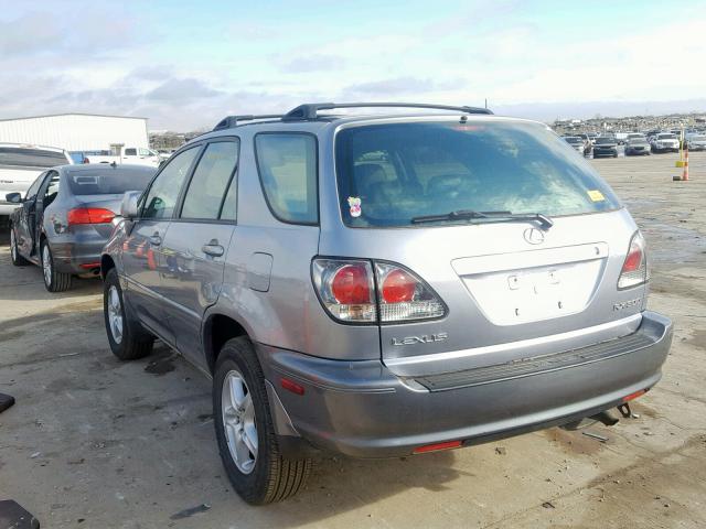 JTJHF10U620272188 - 2002 LEXUS RX 300 SILVER photo 3