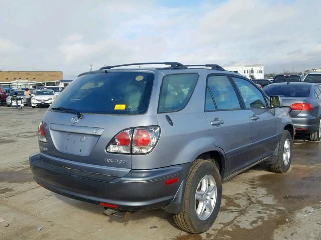 JTJHF10U620272188 - 2002 LEXUS RX 300 SILVER photo 4