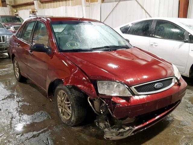 1FAFP34N57W124002 - 2007 FORD FOCUS ZX4 RED photo 1