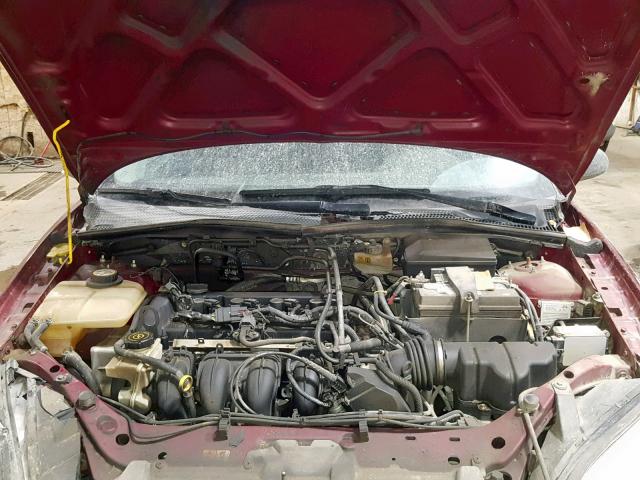 1FAFP34N57W124002 - 2007 FORD FOCUS ZX4 RED photo 7