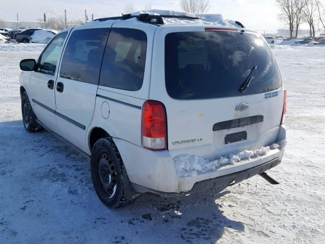 1GNDU23188D150214 - 2008 CHEVROLET UPLANDER L WHITE photo 3