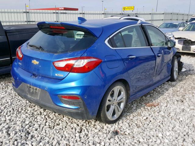 3G1BF6SM4HS571286 - 2017 CHEVROLET CRUZE PREM BLUE photo 4