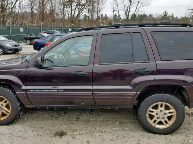 1J4GW48S24C109620 - 2004 JEEP GRAND CHER PURPLE photo 9