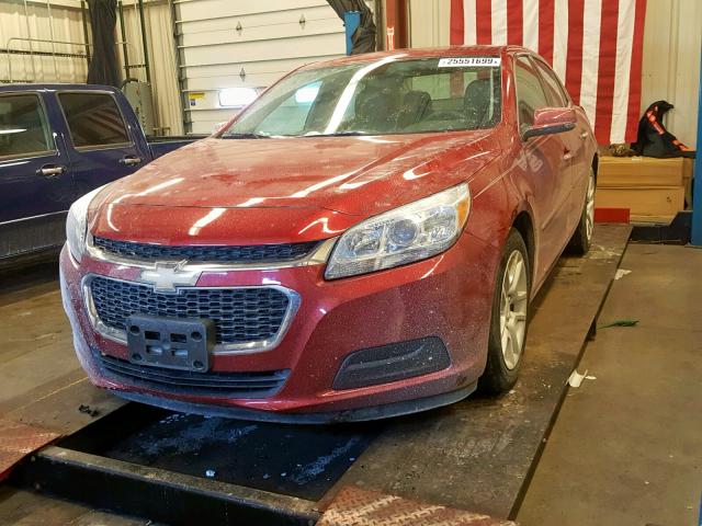1G11C5SL3EF110845 - 2014 CHEVROLET MALIBU 1LT წითელი ფოტო 2
