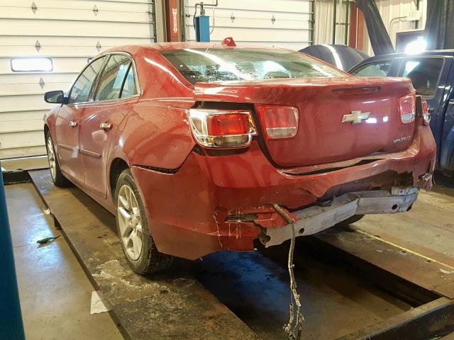 1G11C5SL3EF110845 - 2014 CHEVROLET MALIBU 1LT წითელი ფოტო 3