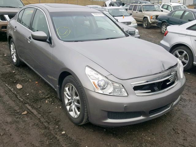 JNKCV61F69M351004 - 2009 INFINITI G37 GRAY photo 1