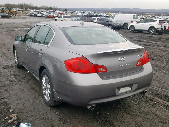 JNKCV61F69M351004 - 2009 INFINITI G37 GRAY photo 3