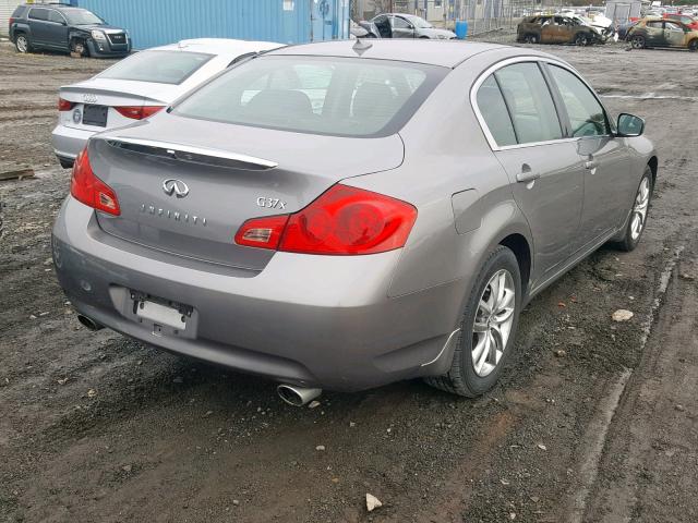 JNKCV61F69M351004 - 2009 INFINITI G37 GRAY photo 4