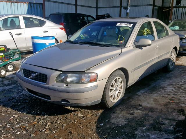 YV1RS61T032268787 - 2003 VOLVO S60 BEIGE photo 2