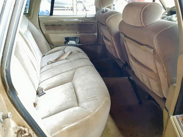 1LNBP96F0FY746894 - 1985 LINCOLN TOWN CAR GOLD photo 6