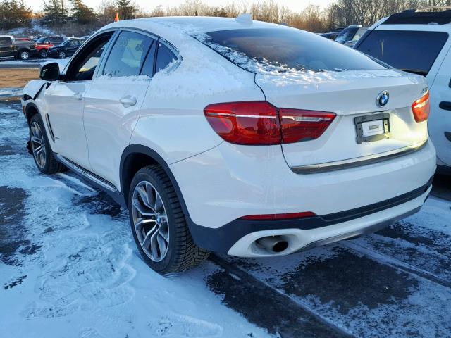 5UXKU2C55F0N76951 - 2015 BMW X6 XDRIVE3 WHITE photo 3