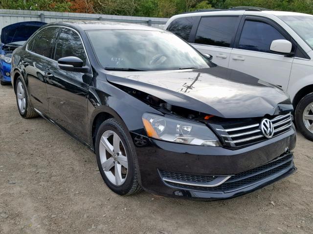 1VWBP7A37CC108542 - 2012 VOLKSWAGEN PASSAT SE BLACK photo 1