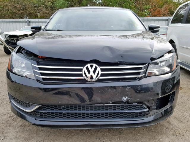 1VWBP7A37CC108542 - 2012 VOLKSWAGEN PASSAT SE BLACK photo 9