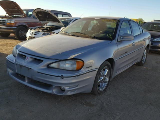 1G2NW52E9YC558888 - 2000 PONTIAC GRAND AM G GRAY photo 2