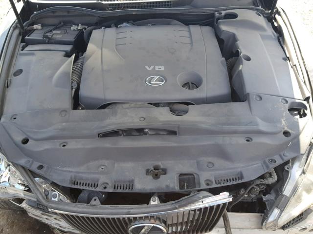 JTHCK262575013978 - 2007 LEXUS IS 250 BLACK photo 7