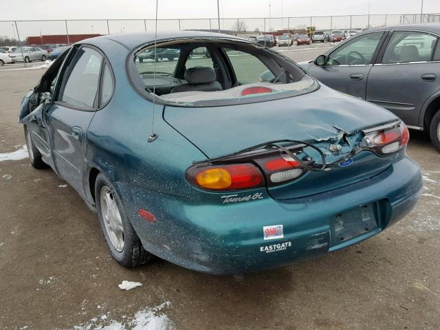 1FALP52U8VG304302 - 1997 FORD TAURUS GL GREEN photo 3