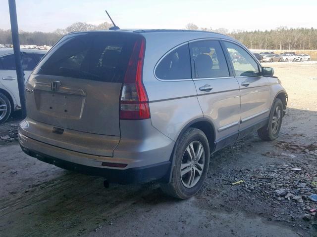 5J6RE3H73BL011212 - 2011 HONDA CR-V EXL SILVER photo 4