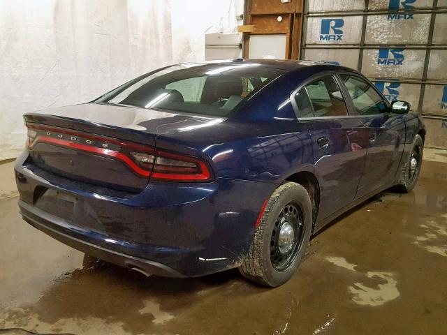 2C3CDXKT6JH279411 - 2018 DODGE CHARGER PO BLUE photo 4