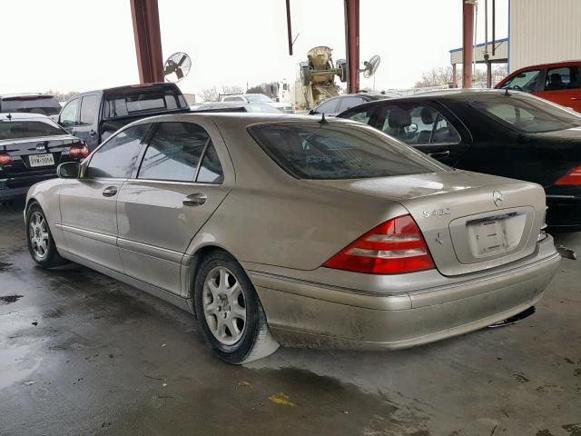 WDBNG70J3YA044078 - 2000 MERCEDES-BENZ S 430 GOLD photo 3