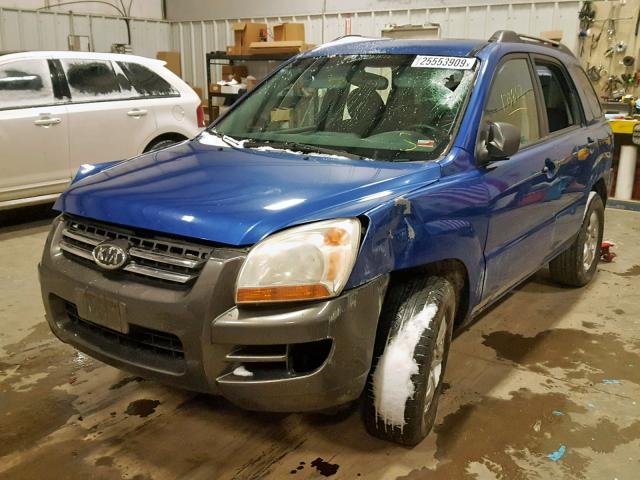 KNDJF723X67142276 - 2006 KIA NEW SPORTA BLUE photo 2