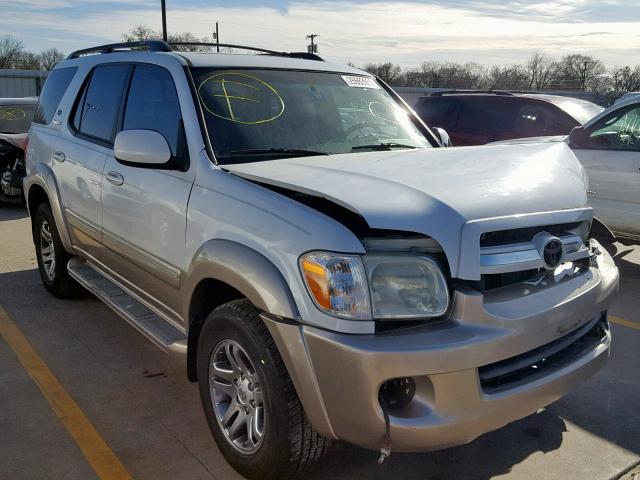 5TDZT38A05S260772 - 2005 TOYOTA SEQUOIA LI WHITE photo 1