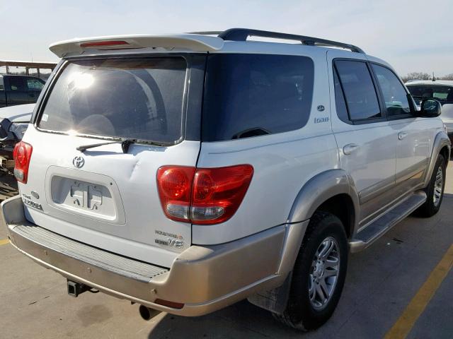 5TDZT38A05S260772 - 2005 TOYOTA SEQUOIA LI WHITE photo 4