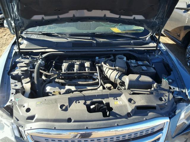 1FAHP2HW8AG128262 - 2010 FORD TAURUS SEL BLUE photo 7