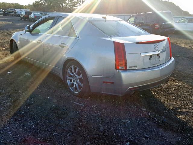 1G6DT57V180139043 - 2008 CADILLAC CTS HI FEA SILVER photo 3