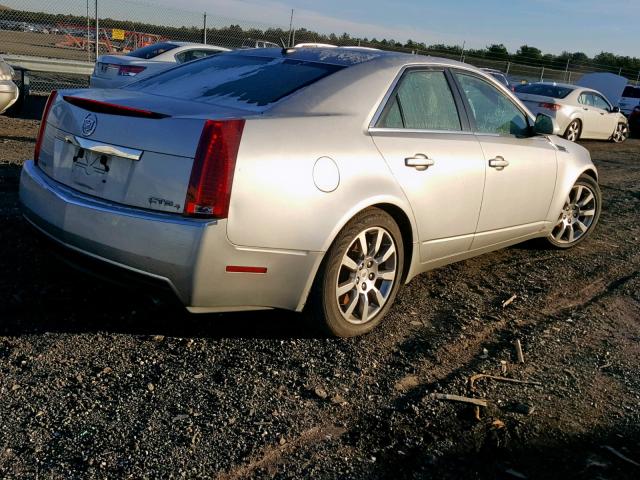 1G6DT57V180139043 - 2008 CADILLAC CTS HI FEA SILVER photo 4