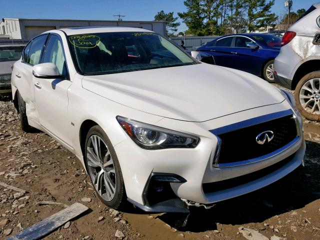 JN1EV7AR7JM434877 - 2018 INFINITI Q50 LUXE WHITE photo 1