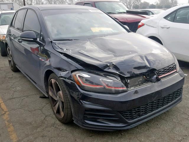 3VW447AU2JM252425 - 2018 VOLKSWAGEN GTI S/SE BLACK photo 1