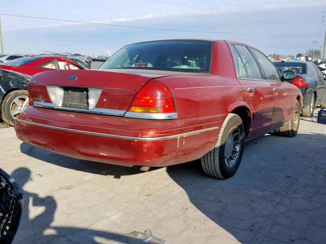 2FAFP74W3YX171180 - 2000 FORD CROWN VICT RED photo 4