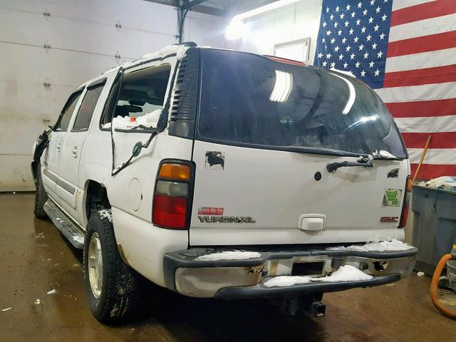 1GKFK16Z95J190905 - 2005 GMC YUKON XL K WHITE photo 3