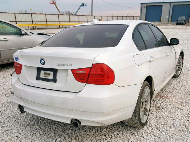 WBAPN7C50BA948425 - 2011 BMW 335 D WHITE photo 4