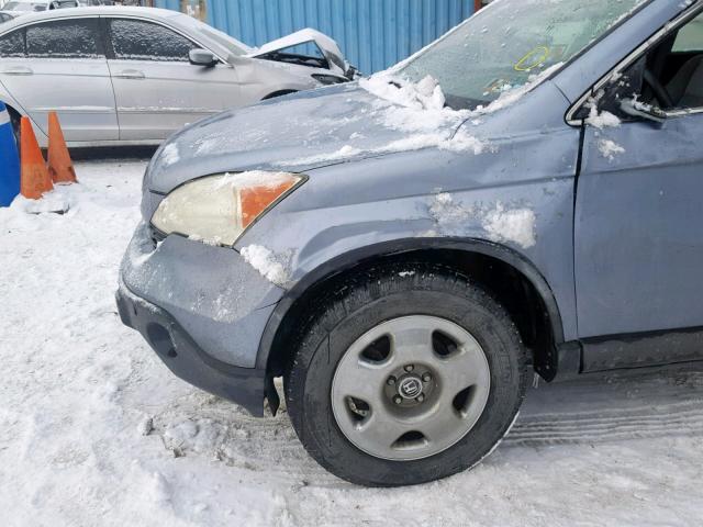 5J6RE48347L003758 - 2007 HONDA CR-V LX BLUE photo 10