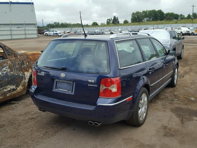 WVWZK63B23E083794 - 2003 VOLKSWAGEN PASSAT W8 BLUE photo 4