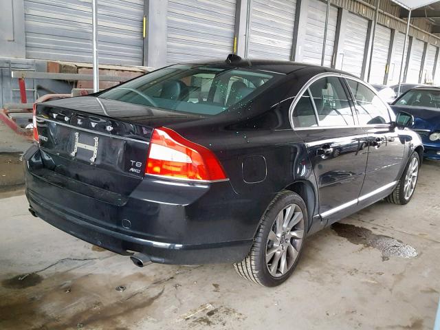 YV1902AH8C1162846 - 2012 VOLVO S80 T6 BLACK photo 4