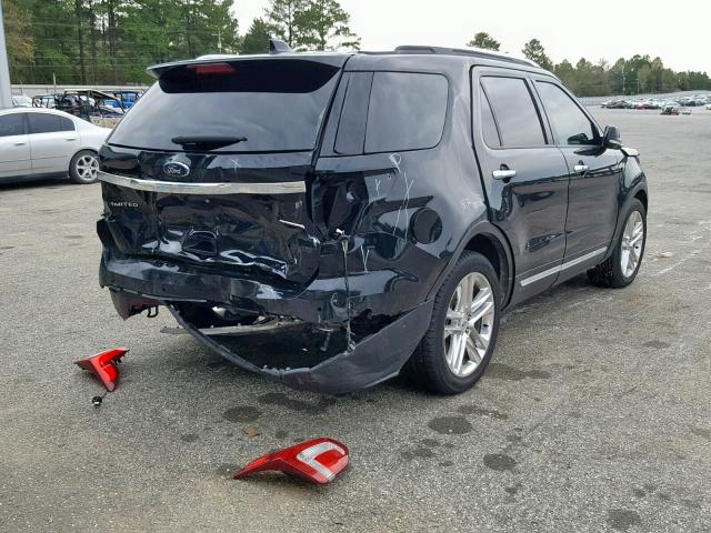 1FM5K7F81GGC57137 - 2016 FORD EXPLORER L BLACK photo 4