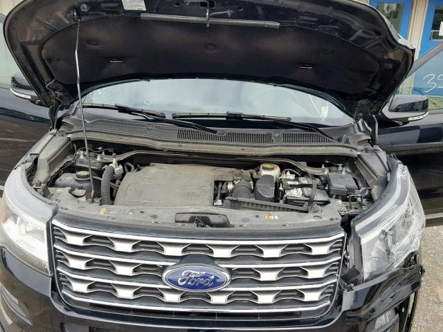 1FM5K7F81GGC57137 - 2016 FORD EXPLORER L BLACK photo 7