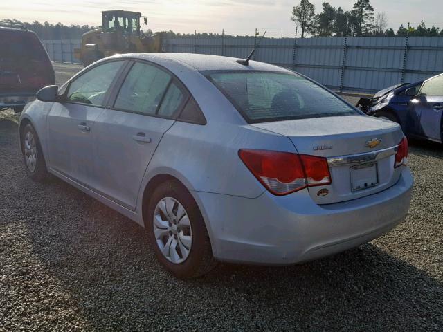 1G1PA5SH7D7244682 - 2013 CHEVROLET CRUZE LS SILVER photo 3