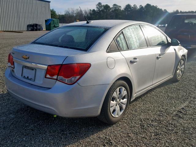 1G1PA5SH7D7244682 - 2013 CHEVROLET CRUZE LS SILVER photo 4